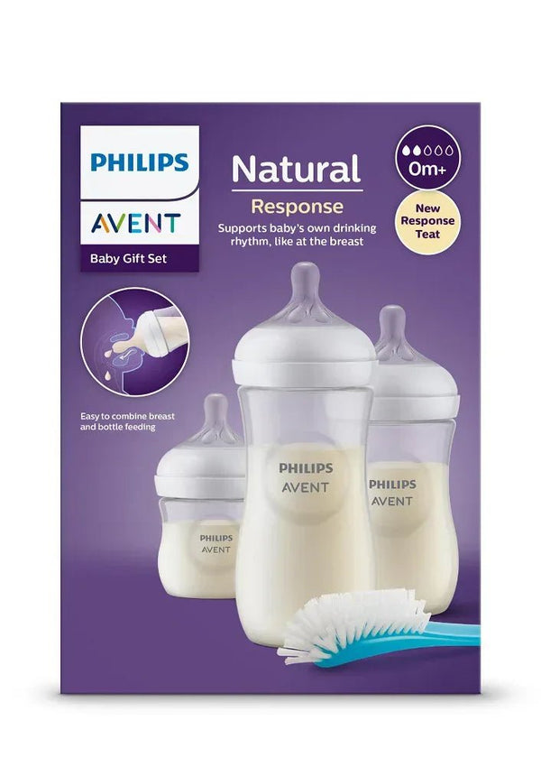 Philips AVENT Natural Response Newborn Starter Set SCD837/12 – Complete Baby Feeding Essentials with Anti-Colic Bottles, Natural Response Nipples, and Soothing Pacifiers for 0m+ Infants — Kenya · WIMU Kitchen Nairobi