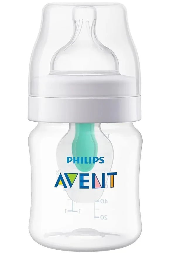 Philips Avent Anti-Colic Baby Bottle with AirFree Vent, 4oz, with Flow 1 Nipples, 0m+, 1Pk, Clear, SCY701/91 — Kenya · WIMU Kitchen Nairobi