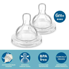 Philips Avent Anti-Colic Nipple | 6m+ Flow | Newborn Baby Bottle Teat | BPA Free | Pack of 2 | Suitable for All Philips Avent Anti-Colic Classic Feeding Bottles | SCY764/02 — Kenya · WIMU Kitchen