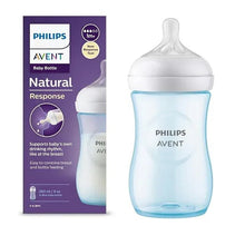 Philips Avent Blue Natural Plastic Baby Feeding Bottle | Ideal for 1 months+| Natural Response Technology Mimics Breastfeeding | Uniquely Designed Nipple releases milk only when baby drinks | Pack of 1 | Blue | SCY903/21 — Kenya · WIMU Kitchen