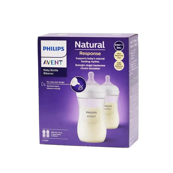 Philips AVENT SCY903/02 Natural Baby Bottle 3.0, 9oz/260ml, Anti-Colic, BPA-Free, Easy-to-Clean, Pack of 2 — Kenya · WIMU Kitchen Nairobi