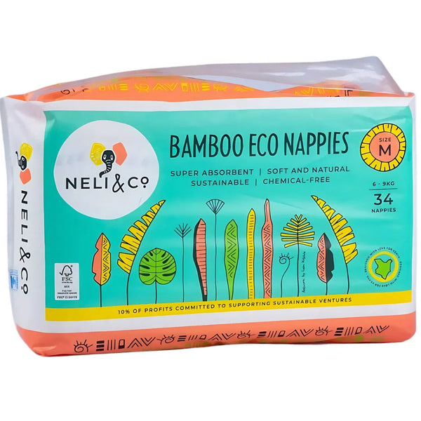 Neli & Co Bamboo Eco Nappies Medium 34 Pieces — Kenya · WIMU Kitchen Nairobi