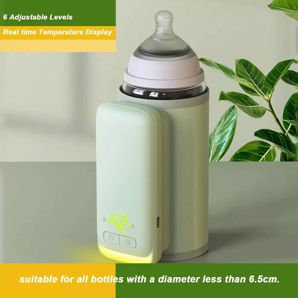Rechargeable Portable Baby Bottle Warmer with LED Display | 6 Temperature Settings | Travel-Friendly Bottle Heater for Breastmilk & Formula — Kenya · WIMU Kitchen Nairobi