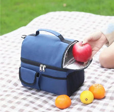 Double-Compartment Insulated Cooler Bag – Small Thermal Bag for Work & School (Grey) — WIMU Kitchen Nairobi — Kenya · WIMU Kitchen