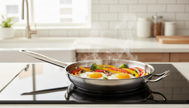 SoulChef Frying Pan SS443 32X5cm-HM-BA567 (view 2) — Kenya · WIMU Kitchen