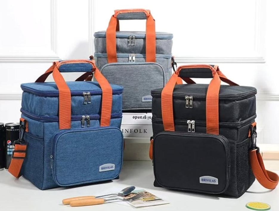 Double layer insulated lunch bag with removable strap. — buy in Kenya at WIMU Kitchen Nairobi · M-Pesa accepted