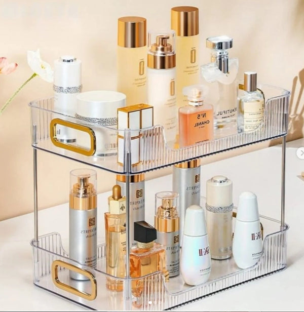 2 Layer Multipurpose Gold Organiser / Storage Jewelry Holder Cosmetics Vanity Tray — Kenya · WIMU Kitchen Nairobi