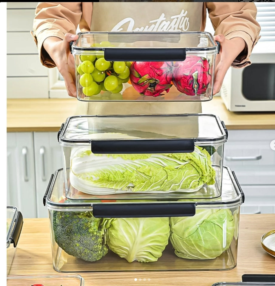 3pcs Acrylic Food Storage Containers (view 4) — buy in Kenya at WIMU Kitchen Nairobi · M-Pesa accepted