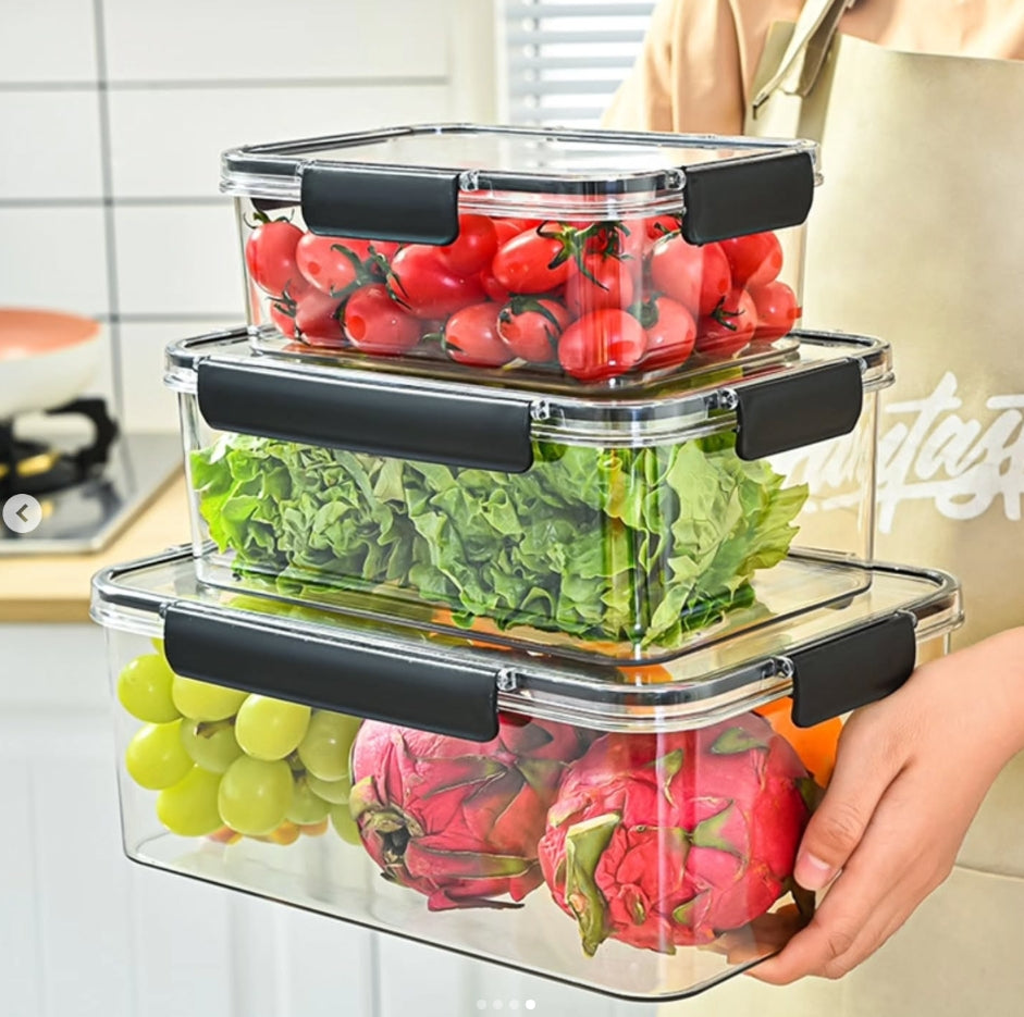 3pcs Acrylic Food Storage Containers — buy in Kenya at WIMU Kitchen Nairobi · M-Pesa accepted
