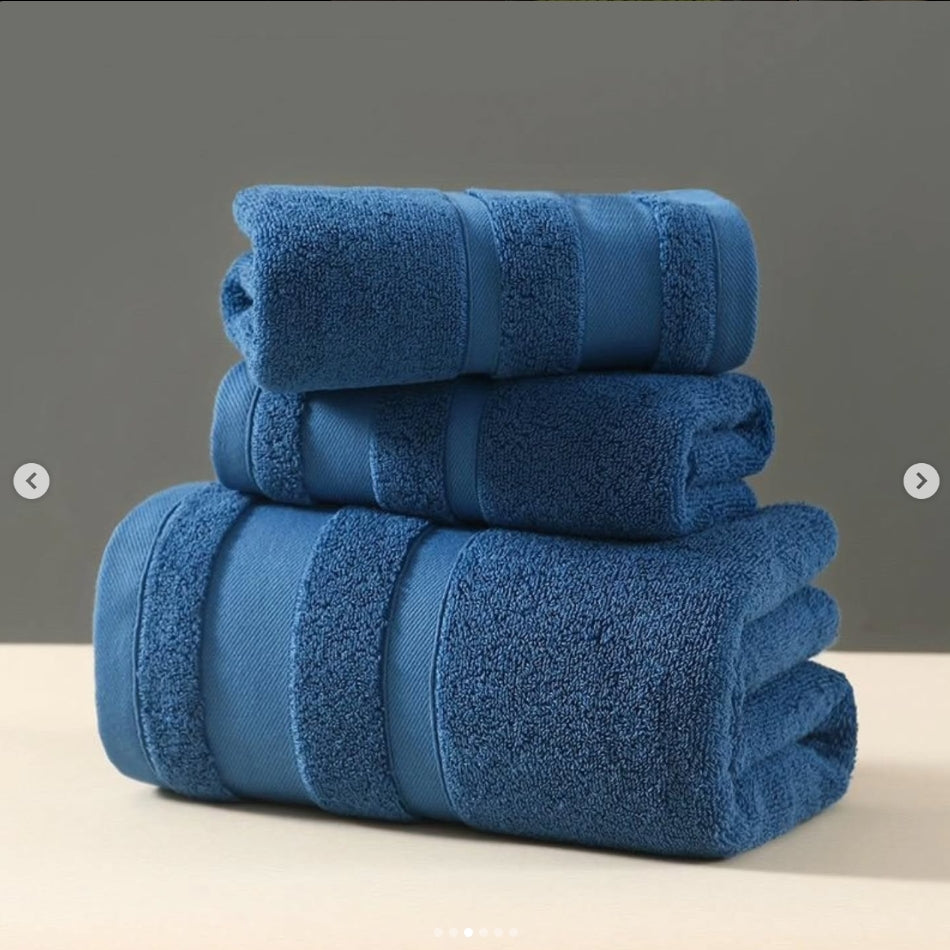 3 pcs Combed Cotton Bath Towel Sets (view 4) — buy in Kenya at WIMU Kitchen Nairobi · M-Pesa accepted