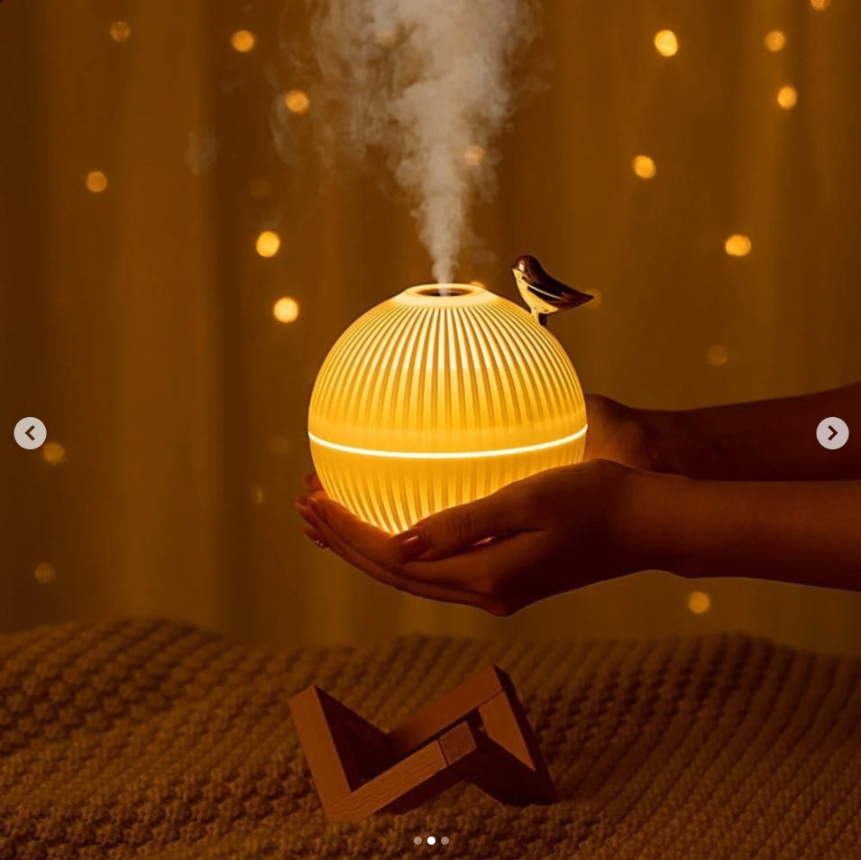 Lark Bird Ultrasonic Air Humidifier diffuser Maker Atomizer for Home / Office with wooden stand (view 2) — buy in Kenya at WIMU Kitchen Nairobi · M-Pesa accepted