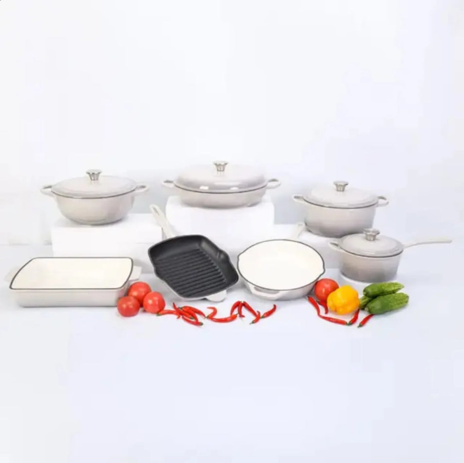 11pcs Enamel Cast Iron Set — buy in Kenya at WIMU Kitchen Nairobi · M-Pesa accepted