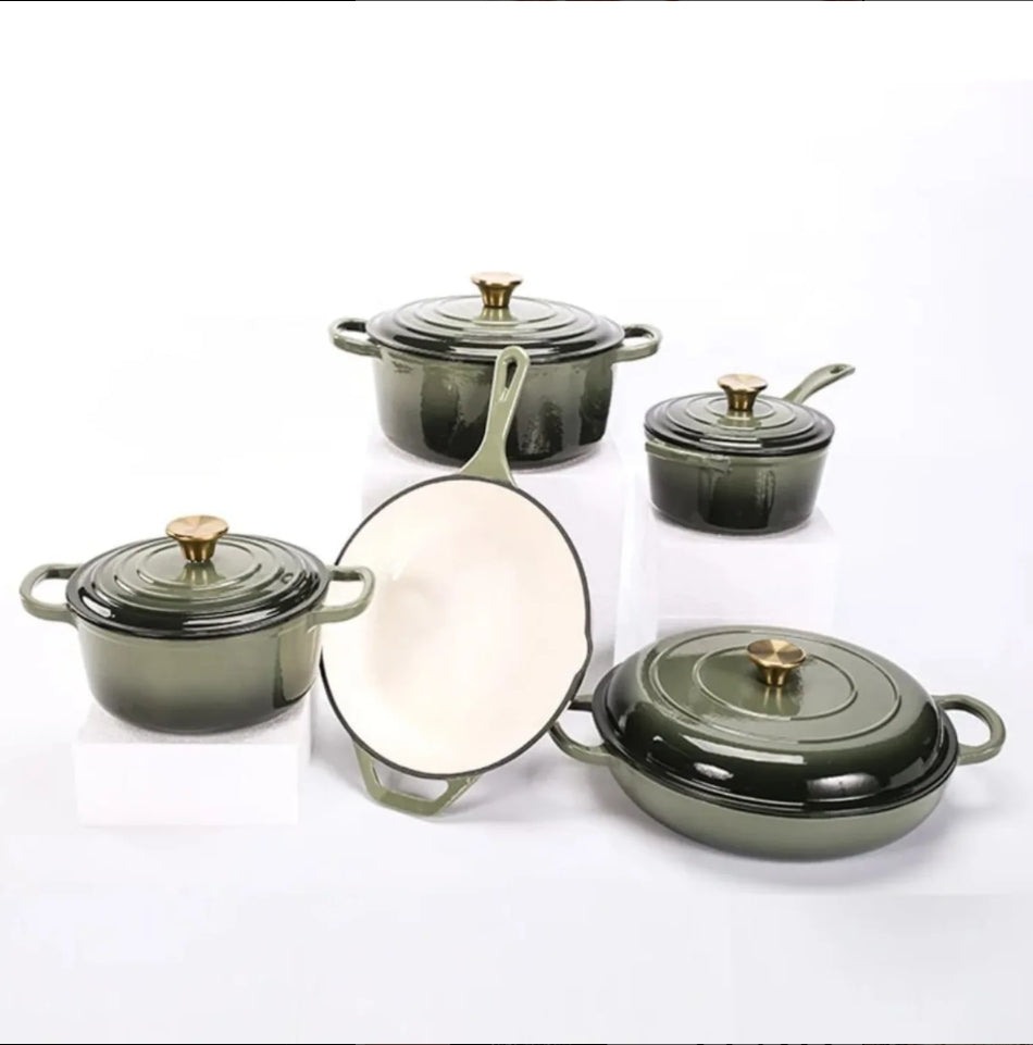 9pcs set cast iron — buy in Kenya at WIMU Kitchen Nairobi · M-Pesa accepted