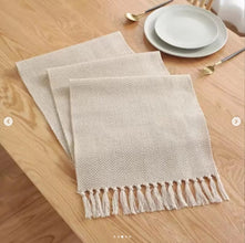 Extra long 275cm braided cotton linen table runners (view 4) — Kenya · WIMU Kitchen