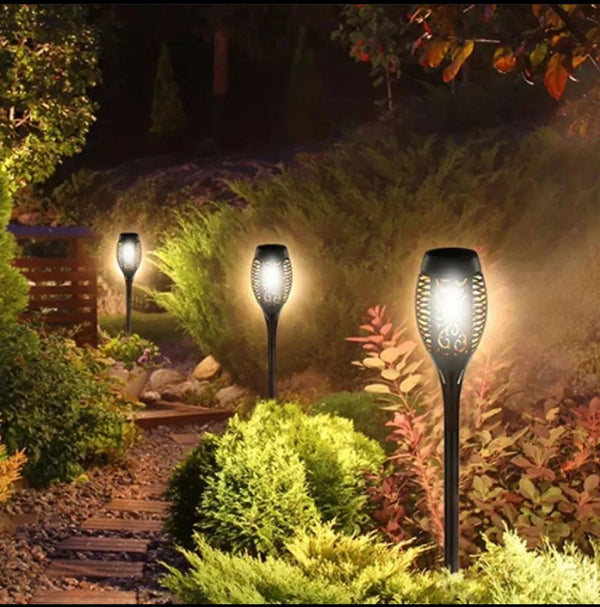 6 Piece LED Solar Flame Lamp Set - Waterproof Flickering Garden Torch Lights — WIMU Kitchen Nairobi — Kenya · WIMU Kitchen Nairobi