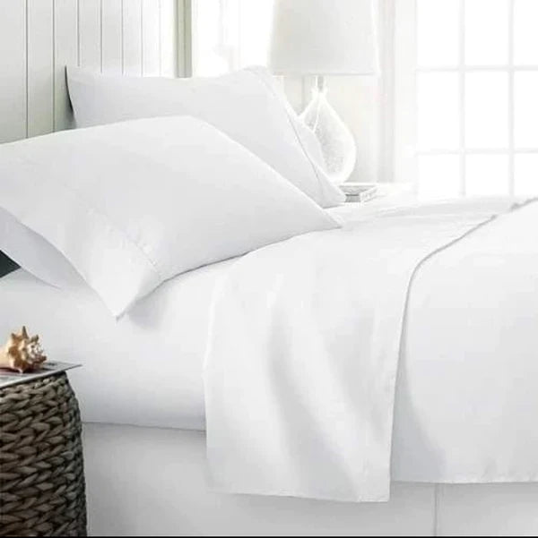 White plain cotton bedsheets 7*8ft — Kenya · WIMU Kitchen Nairobi