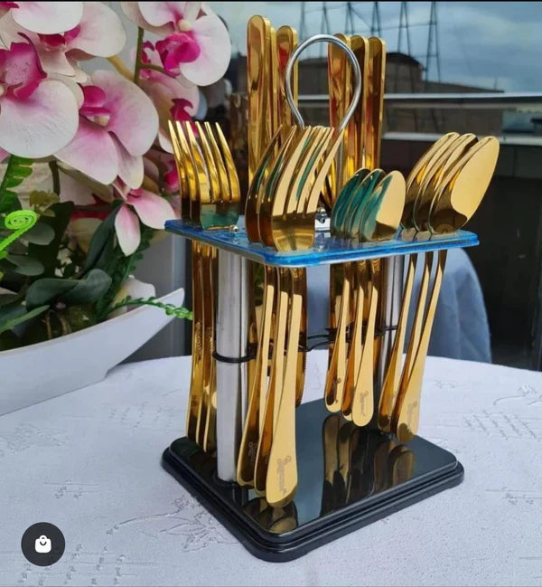24pcs spoon sets with unique holder — Kenya · WIMU Kitchen Nairobi