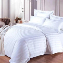 6*7 Stripped Cotton Duvet Cover Set White — Kenya · WIMU Kitchen