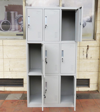 9-Door Steel Locker Cabinet with Cam Locks and Ventilation - 3-Tier 3-Column — WIMU Kitchen Nairobi — Kenya · WIMU Kitchen
