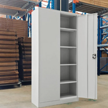 Steel Stationery Cabinet with 5 Adjustable Shelves and Central Lock - Light Grey — WIMU Kitchen Nairobi — Kenya · WIMU Kitchen