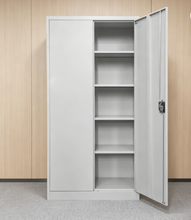 Steel Stationery Cabinet with 5 Adjustable Shelves and Central Lock - Light Grey — WIMU Kitchen Nairobi — Kenya · WIMU Kitchen