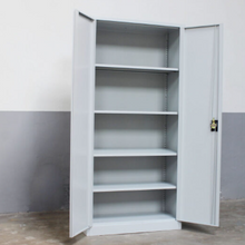 Steel Stationery Cabinet with 5 Adjustable Shelves and Central Lock - Light Grey — WIMU Kitchen Nairobi — Kenya · WIMU Kitchen