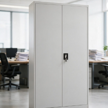 Steel Stationery Cabinet with 5 Adjustable Shelves and Central Lock - Light Grey — WIMU Kitchen Nairobi — Kenya · WIMU Kitchen