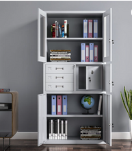 Steel Combination Cabinet with Glass Doors, 3 Lockable Drawers and Storage Compartments — WIMU Kitchen Nairobi — Kenya · WIMU Kitchen