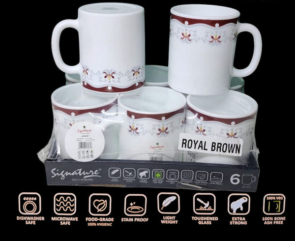 6pcs Signature Borosil Deco Mug 32cl — Kenya · WIMU Kitchen Nairobi