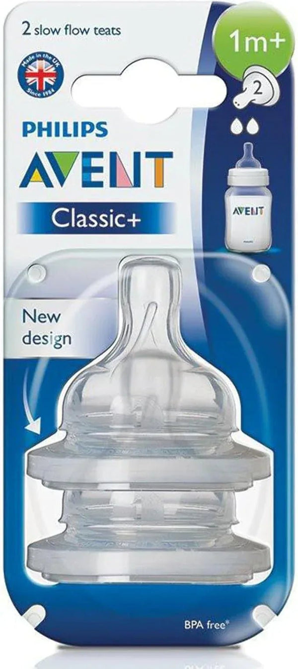 Philips AVENT SCF632/27 Baby Bottle Teat, Slow Flow, 2 Holes, BPA-Free Silicone, Pack of 2 — Kenya · WIMU Kitchen Nairobi