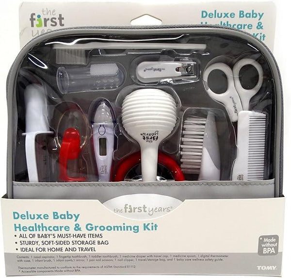 The First Years Baby Healthcare and Grooming Kit – 10-Piece Infant Care Set with Comb, Brush, Nail Clippers, Thermometer, Medicine Dropper & More – Travel-Friendly Baby Essentials Organizer — Kenya · WIMU Kitchen Nairobi