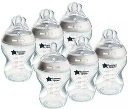 Tommee Tippee Natural Start Anti-Colic 9 oz BPA Free Baby Bottles, 0+ Months, Slow Flow Breast-Like Nipple, Self Sterilizing, Designed for Seamless Transition Between Bottle & Breast, Fiesta,Pack of 6 — Kenya · WIMU Kitchen