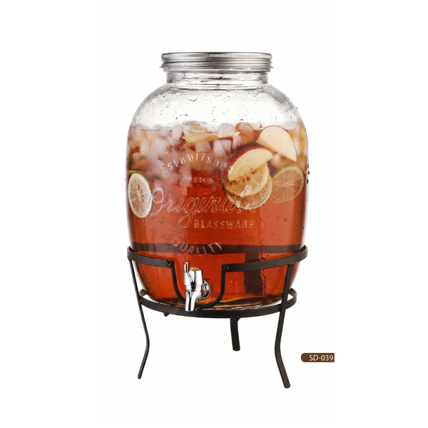 Danny Home Glass Juice Dispenser with Tap & Stand | Large Beverage Dispenser for Juice, Water & Drinks — Kenya · WIMU Kitchen Nairobi