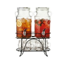 Danny Home Glass Juice Dispenser with Tap & Stand | Large Beverage Dispenser for Juice, Water & Drinks (view 3) — Kenya · WIMU Kitchen