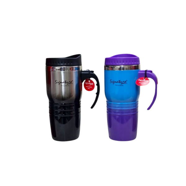 Signature SG-7898 | 450ML Stainless Steel Travel Mug – Vacuum Insulated, Spill-Proof & Colourful Options — Kenya · WIMU Kitchen Nairobi