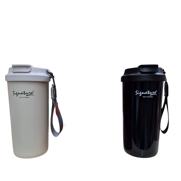Signature SG-8260 | 520ML Stainless Steel Travel Mug – Leak-Proof, Vacuum Insulated with Strap — Kenya · WIMU Kitchen Nairobi