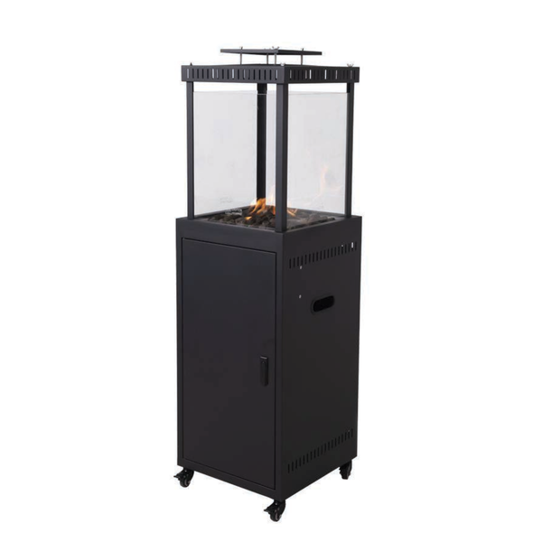 Fire Pit Tall Outdoor Gas Heater 11KW Glass Tower Lava Rocks Pulse Ignition Patio Garden — WIMU Kitchen Nairobi — Kenya · WIMU Kitchen Nairobi
