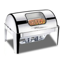 9L Stainless Steel Roll Top Chafing Dish with Glass Window (Buffet Food Warmer) — Kenya · WIMU Kitchen
