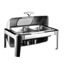 9L Stainless Steel Roll Top Chafing Dish with Glass Window (Buffet Food Warmer) — Kenya · WIMU Kitchen