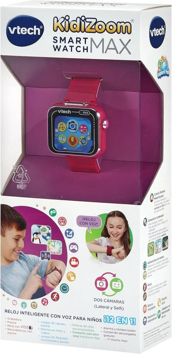 VTech Kidizoom Max Raspberry Smart Watch for Kids, Dual Camera, Video, Games, Horizontal Touch Screen, ESP Version — Kenya · WIMU Kitchen Nairobi