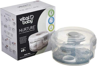 Vital Baby Nurture 2 in 1 Combination Steriliser - Microwave Steam Sterilising and Cold Water Sterilizer - BPA, Latex & Phthalate Free — Kenya · WIMU Kitchen