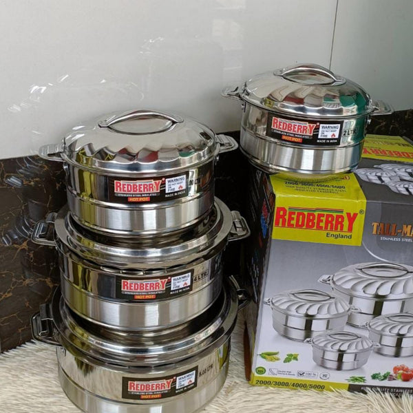 Redberry 4 Pcs Stainless Steel Tallmax Hotpot Set — Kenya · WIMU Kitchen Nairobi