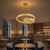Double Ring Crystal LED Chandelier 100W Tri-Colour Gold 800mm WH 2602-GO-TC — WIMU Kitchen Nairobi
