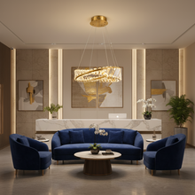 Intertwined Crystal Ring LED Chandelier 32W Tri-Colour Gold 400mm WH 2603-GO-TC — WIMU Kitchen Nairobi — Kenya · WIMU Kitchen