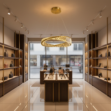 Crystal Ring LED Chandelier 40W Tri-Colour Gold 500mm WH 2604-01-GO-TC — WIMU Kitchen Nairobi — Kenya · WIMU Kitchen