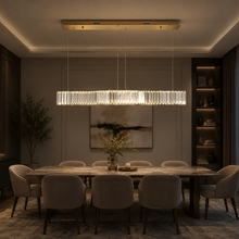 Linear Crystal LED Pendant Light 18W Tri-Colour Gold 1000mm WH 2607-GO-TC — WIMU Kitchen Nairobi — Kenya · WIMU Kitchen