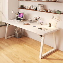 White Home Office and Study Desk with Metal Frame, 140 x 60 x 76cm — WIMU Kitchen Nairobi — Kenya · WIMU Kitchen