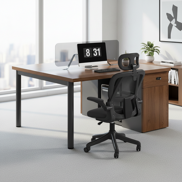 Double Workstation Desk for Two Users, 127 x 120 x 107cm — WIMU Kitchen Nairobi — Kenya · WIMU Kitchen Nairobi