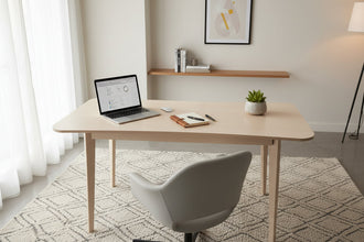 Wooden Computer & Study Desk 140 x 60 x 73cm — view 2 — Kenya · WIMU Kitchen