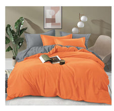 2 Sided Quilt Duvet Cover Reversible Cotton Bedding Set with Pillowcases & Flat Sheet — Kenya · WIMU Kitchen